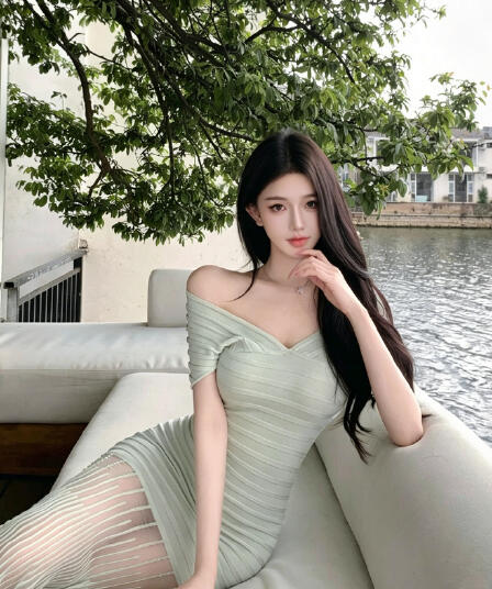 프랑스식 오프숄더 V넥 몸매 가꾸기 타이트 스커트 녹색 점프 슈트 치마 섹시함 순수한 욕망 롱 스커트 휴가 바람 해변가 착용 가져 가라.