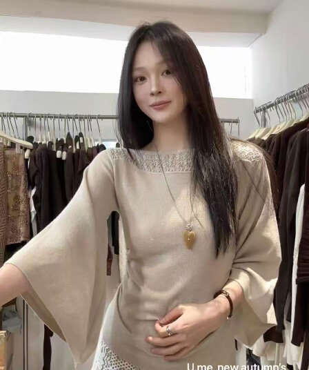 고유 한 디자인 스트라이프 배색 V넥 만나는 니트 스웨터 여성 가을 겨울 레트로 세련된 미니멀리즘 몸매 가꾸기 인사이드 잡아라. 의류