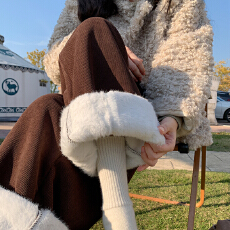 批发实拍2025东北棉裤秋冬加厚保暖仿兔毛显瘦缩脚萝卜休闲长裤女