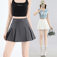 批发实拍百褶裙女2026春夏新款短裙高腰大码胖mm显瘦a字内衬半身裙