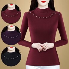 批发秋冬洋气打底衫2025新款保暖内搭女加绒加厚<b class='q'>小衫</b>长袖打底衣