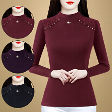 批发秋冬洋气打底衫2025新款保暖内搭女加绒加厚<b class='q'>小衫</b>长袖打底衣