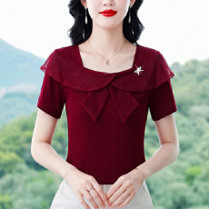 批发长袖<b class='q'>t</b><b class='q'>恤</b>女2026年新款夏季女装正肩不规则上衣设计感长袖体恤