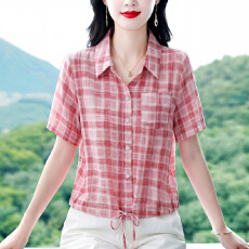 2026新款夏季短袖时尚舒适衬衫轻奢减龄气质上衣