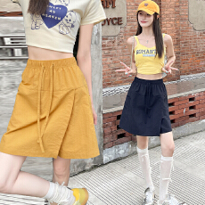 批发实拍2026百搭显瘦藏青色裤裙防走光半身裙短裤五分裤速干休闲裤女