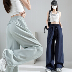 批发实拍2026春季新款速干后翘拼接简单百搭休闲男友风工装裤<b class='q'>长裤</b>女