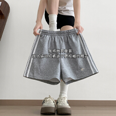 批发实拍2026运动裤大码显瘦通勤百搭A字华棉小个子三分裤<b class='q'>短裤</b>女