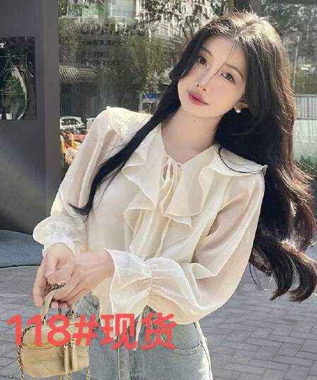 2026 년 봄 새로운 작은 키 디자인 센스 작은 대중 셔츠 맨위 여성 다용도 부드러운 달콤함 긴팔 셔츠