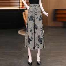 批发<b class='q'>大码</b>女装新中式高档<b class='q'>裙裤</b>七分裤女夏休闲裤裙女夏季宽松显瘦裤子女