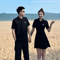 批发夏季透气百搭简约风蝴蝶刺绣POLO领女<b class='q'>衬衫</b>学院气质显瘦