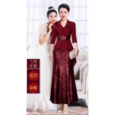 批发妈妈喜服婚宴礼服2025新款十一月高贵年轻喜婆婆婚宴装秋