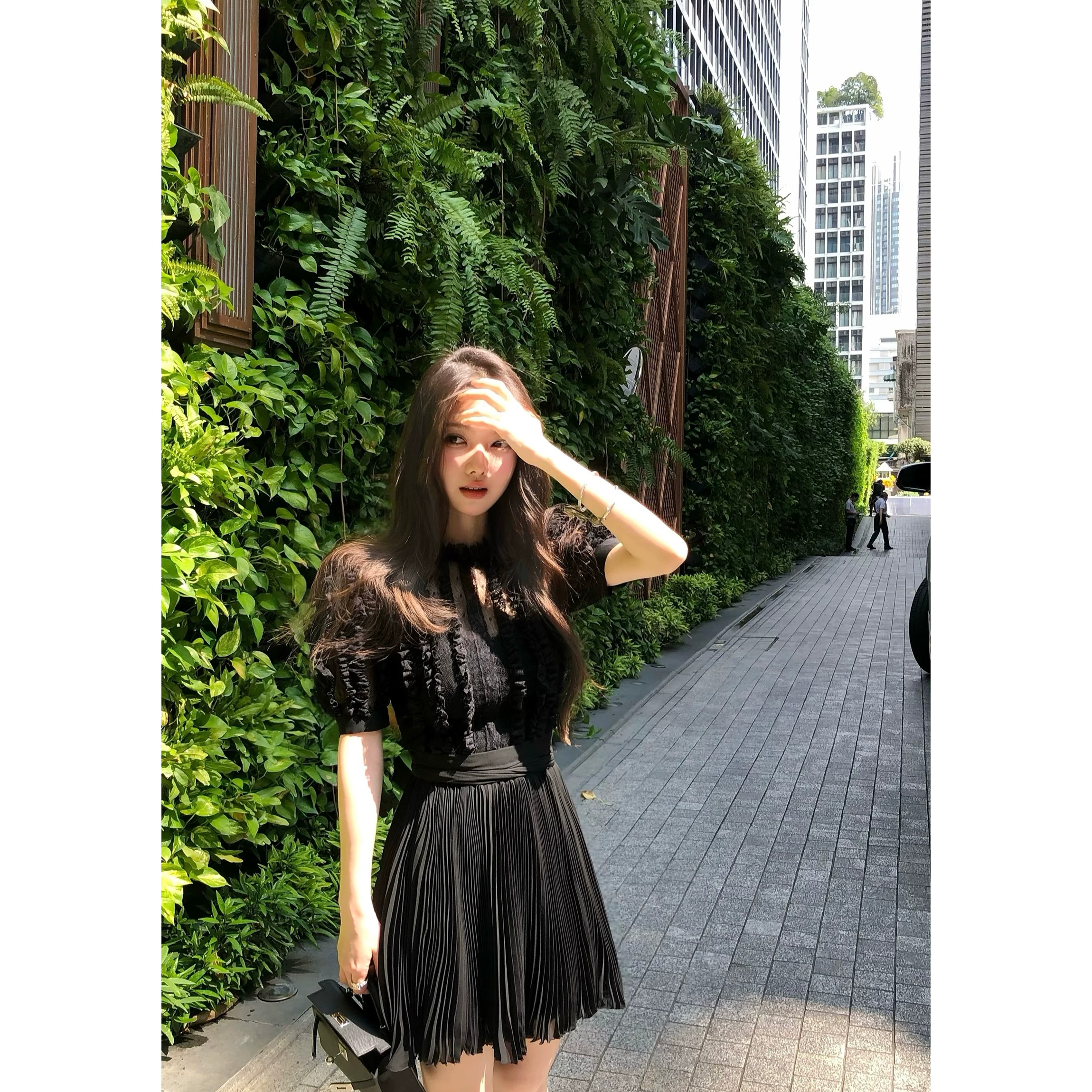 thehandle official dolce gabb a 사설 서비스 보여주기 섹션 yb2w+ 무거운 작업 플리츠 레이스