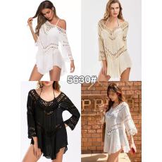 批发跨境欧美热销款宽松中长款大摆镂空手钩沙滩<b class='q'>比基尼</b>泳衣沙滩<b class='q'>罩衫</b>女