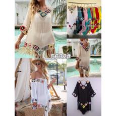 批发跨境欧美热销款宽松中长款大摆镂空手钩沙滩<b class='q'>比基尼</b>泳衣沙滩<b class='q'>罩衫</b>女