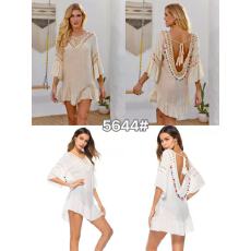 批发跨境欧美热销款宽松中长款大摆镂空手钩沙滩<b class='q'>比基尼</b>泳衣沙滩<b class='q'>罩衫</b>女