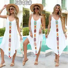 批发跨境欧美热销款宽松中长款大摆镂空手钩沙滩<b class='q'>比基尼</b>泳衣沙滩<b class='q'>罩衫</b>女