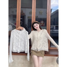 批发法式重工刺绣<b class='q'>圆领</b><b class='q'>针织</b><b class='q'>开衫</b>女秋季新款温柔别致显瘦小众百搭毛衣