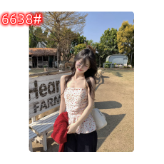 批发抹胸背心女春夏少女感碎花内搭打底衫露背露肩绝美小上衣