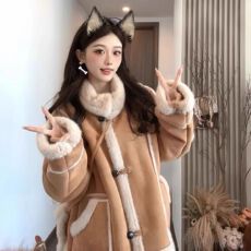批发实价（原版布料+有配带包包）2025冬季新款韩版立领<b class='q'>甜美</b>外套女