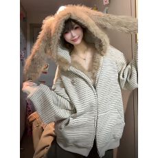 批发加绒 白金拉链 （广州原版面料） 卫衣女