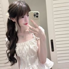 批发后背打揽+抽绳绑带一法式白色<b class='q'>泡泡袖</b>衬衫女上衣修身显瘦短袖衬衣