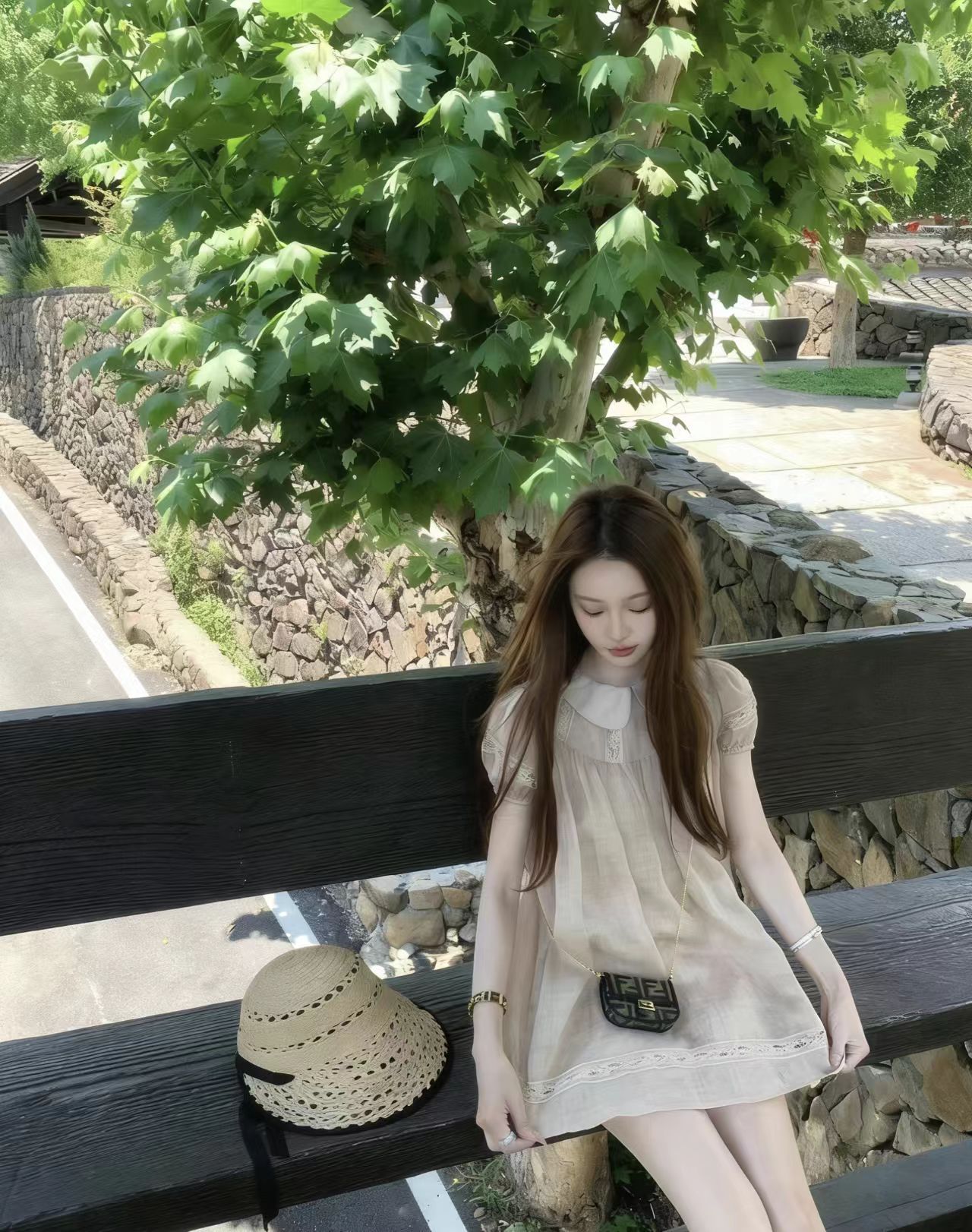 귀여운 베이비 칼라 여성 드레스 여름 폭발 슈퍼 잘 생긴 프랑스식 달콤함 Chic 레이스 디자인 센스 짧은 치마