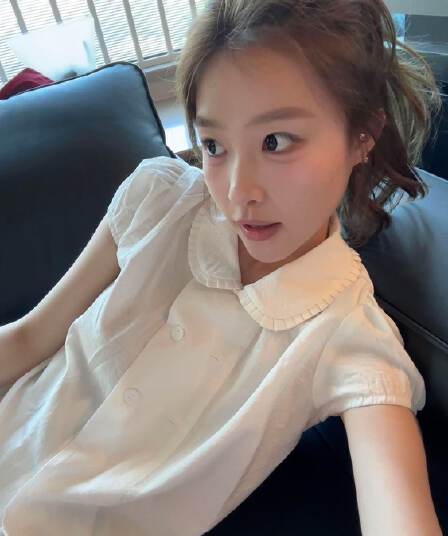 한 부서 부드러운 바람 베이비 칼라 반팔 여성 셔츠 여름 달콤함 셔츠 품격 연령 감소 슬림해 보이는 맨위 여성