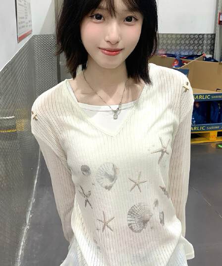 정가 광저우 원본 원단 긴팔 여성
