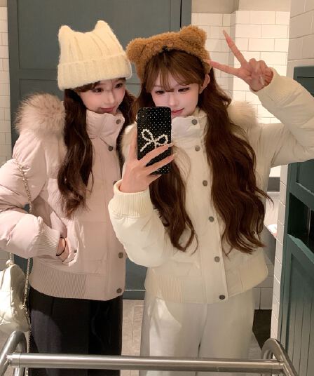 초기 꿈 pokemeng 사랑의 신 벨라 슬림해 보이는 네리 털이 있는 아래 면화 의류 너구리 모피