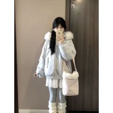 批发<b class='q'>明星</b><b class='q'>同款</b>大毛领工装派克羽绒棉服女2026新款冬季保暖加厚棉袄