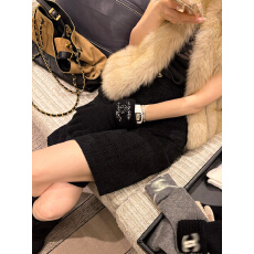 批发秋冬万搭!!美女爱穿的香系中裤气质粗花呢直筒休闲