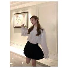 批发新款早春系列宽松显瘦法式高级感木耳边<b class='q'>蕾丝</b>雪纺