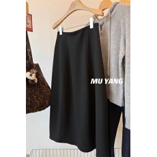 批发超收胯羊毛呢料<b class='q'>裙</b>！ 含桑蚕丝山羊绒中长款显瘦花苞<b class='q'>裙</b>