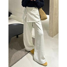 批发<b class='q'>欧洲站</b>高货卫裤+屁帘2026早春<b class='q'>新款</b>时尚宽松阔腿可束脚休闲裤