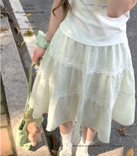 theture4.25 20 점 신제품 제한된 시간 회원 할인 바닐라 중간 스커트