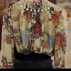 批发2026新款高端复古百搭<b class='q'>衬衫</b>时尚洋气显瘦手工钉珠轻奢小衫