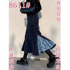 批发毛呢鱼尾<b class='q'>半身裙</b>女秋冬天配毛衣中长款包臀长裙<b class='q'>高腰</b>显瘦a字裙冬裙