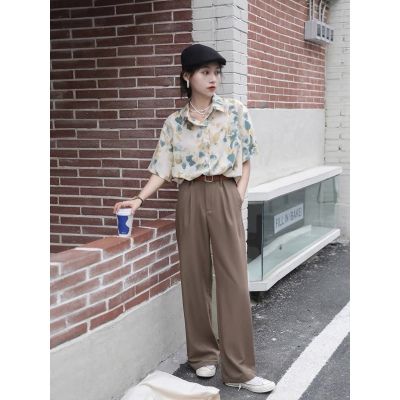 홍콩 느낌 레트로 chic 쉬폰 프린트 반팔 여성 셔츠 여름 2026 새로운 디자인 센스 얇은 스타일 외출용 셔츠