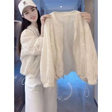 批发蕾丝重工刺绣镂空防晒衣外套女春<b class='q'>夏</b>季新款小个子气质显瘦休闲上衣