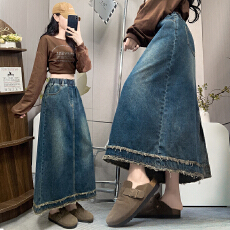 批发实拍 新款松紧高腰半身裙休闲宽松遮肉显瘦百搭韩版大码女装230斤