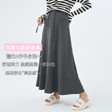 批发实拍2025新款孕妇半身裙显瘦透气舒适<b class='q'>夏</b>季高弹中长款半身裙