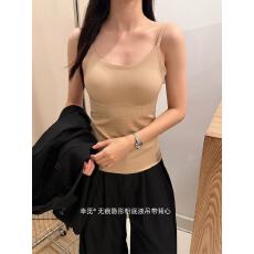 批发<b class='q'>婴儿</b>肌轻暖吊带无痕粉底液隐形美背打底固定胸垫打底上衣<b class='q'>背心</b>