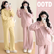 批发实拍~秋季孕妇新品穿搭一整套高级感2025新款减龄孕妇套装6240#