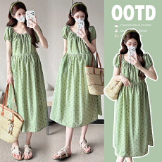 批发有货实拍2026<b class='q'>孕妇</b><b class='q'>新款</b>夏季新品休闲<b class='q'>短袖</b>波点连衣裙纯棉<b class='q'>孕妇</b><b class='q'>连衣裙</b>