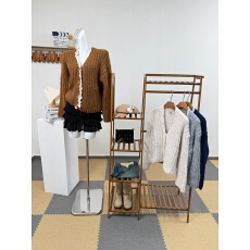 批发<b class='q'>韩国</b>东大门棒针<b class='q'>蕾丝</b>花边慵懒软糯毛衣针织开衫加厚短款外套上衣潮