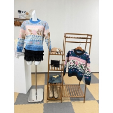 批发2025新款韩系多巴胺小众慵懒费尔岛毛衣秋<b class='q'>冬</b>针织衫毛衣女潮