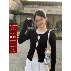 批发宋正恩韩系假两件镂空蕾丝长袖t恤女<b class='q'>春</b>季百搭修身内搭打底衫上衣