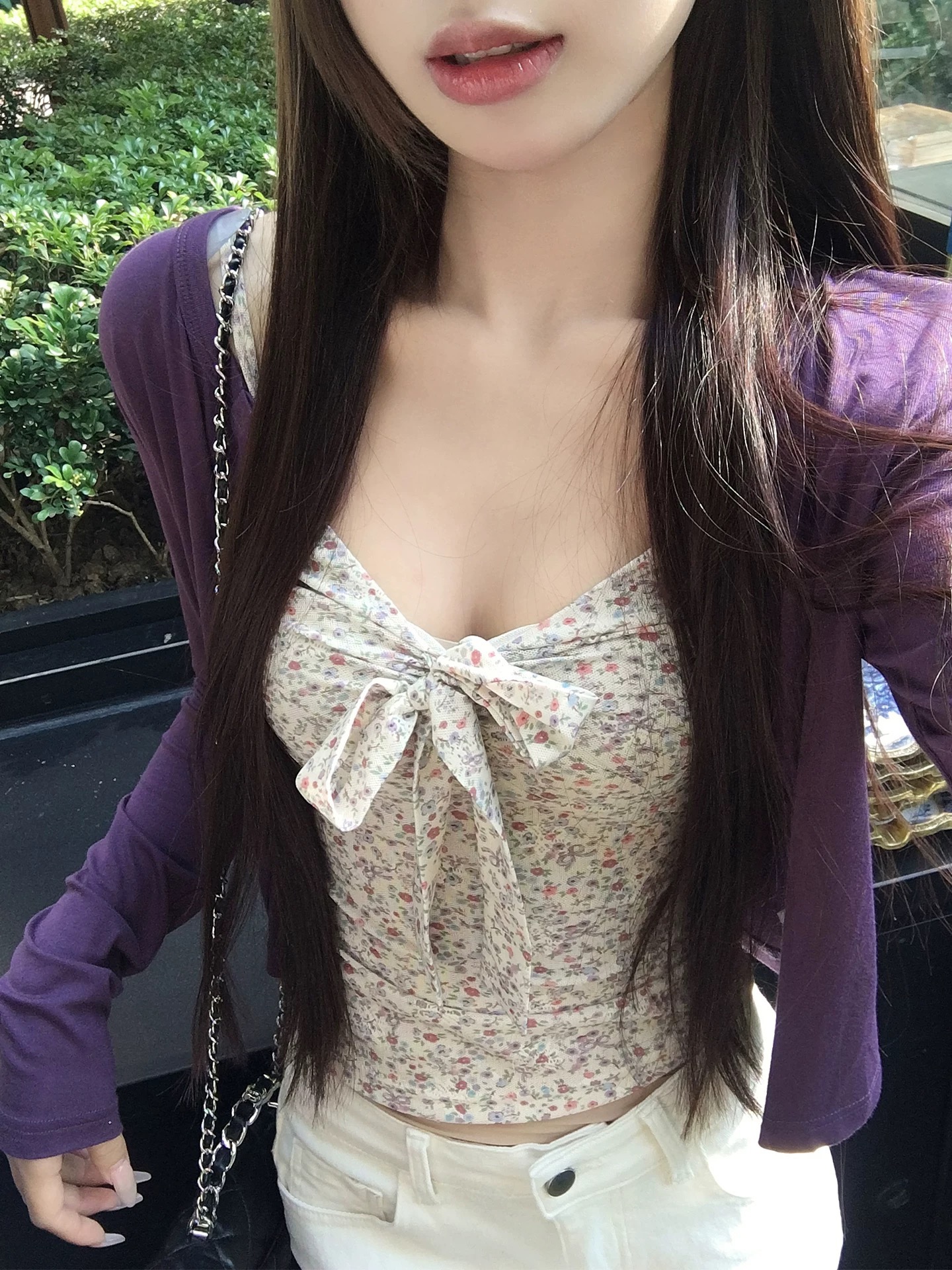 7ellingbm 바람 한 부서 꽃무늬 백리스 작은 슬링 조끼 여성 인사이드 가져 가라. 여름 새로운 민소매 스택 착용 맨위