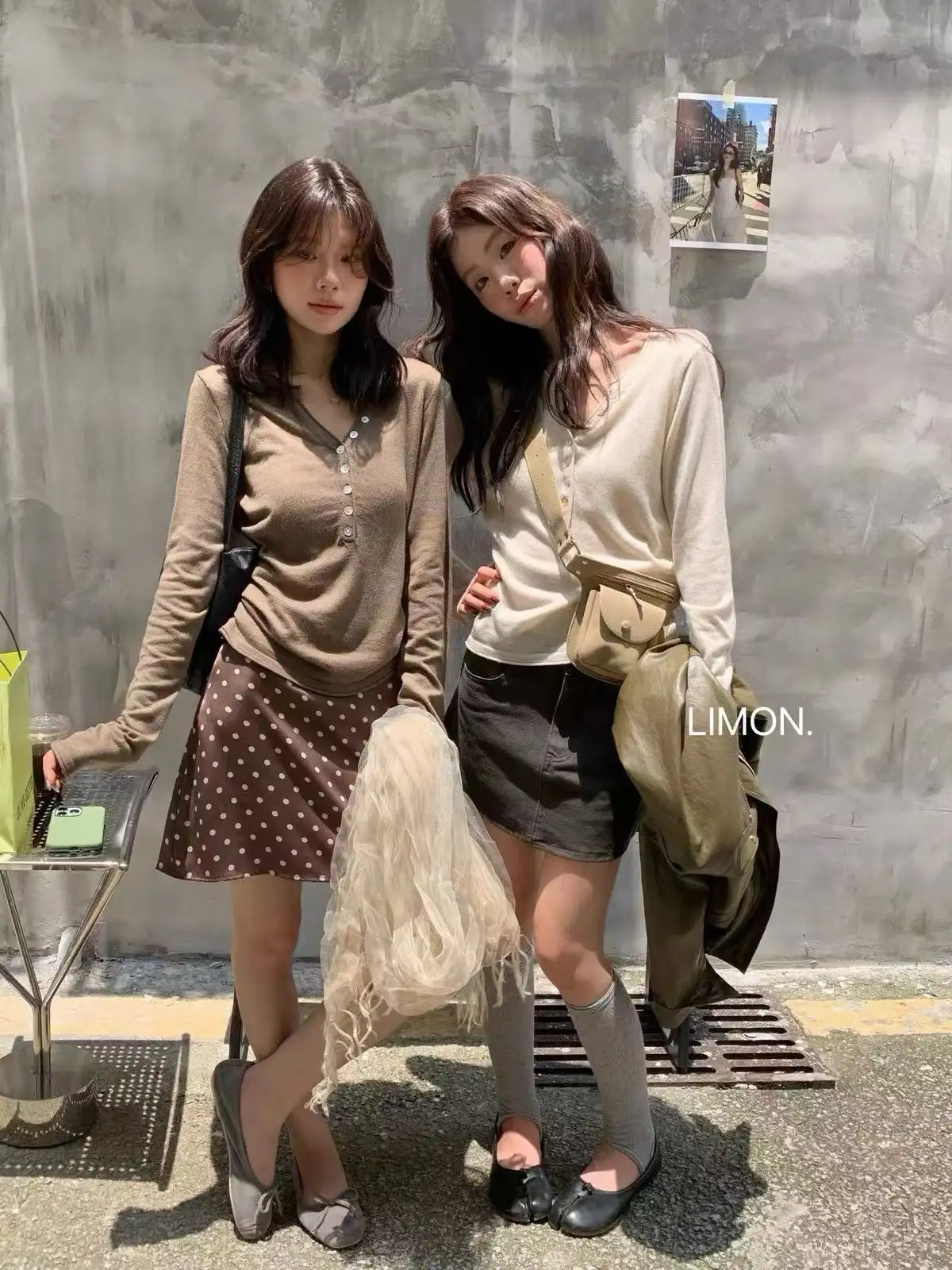 한국인기 루즈핏 헨리넥 니트 상세 이미지 3