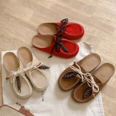 批发网红同款时髦大头勃肯系带外穿增高包头半拖鞋女2025<b class='q'>春</b>秋